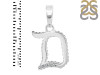 Cubic Zirconia Alphabet D Pendant CUZ-RDA-160.