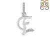 Cubic Zirconia Alphabet E Pendant CUZ-RDA-187.