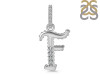 Cubic Zirconia Alphabet F Pendant CUZ-RDA-188.