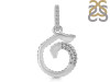 Cubic Zirconia Alphabet G Pendant CUZ-RDA-189.