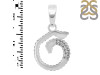 Cubic Zirconia Alphabet G Pendant CUZ-RDA-163.