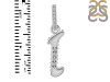 Cubic Zirconia Alphabet I Pendant CUZ-RDA-191.