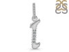 Cubic Zirconia Alphabet I Pendant CUZ-RDA-191.