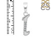 Cubic Zirconia Alphabet I Pendant CUZ-RDA-165.