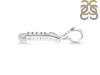 Cubic Zirconia Alphabet I Pendant CUZ-RDA-165.