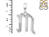 Cubic Zirconia Alphabet M Pendant CUZ-RDA-169.