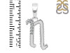 Cubic Zirconia Alphabet N Pendant CUZ-RDA-170.