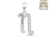 Cubic Zirconia Alphabet N Pendant CUZ-RDA-170.