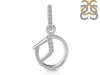 Cubic Zirconia Alphabet O Pendant CUZ-RDA-197.