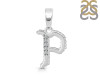 Cubic Zirconia Alphabet P Pendant CUZ-RDA-172.