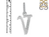 Cubic Zirconia Alphabet V Pendant CUZ-RDA-204.