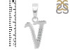 Cubic Zirconia Alphabet V Pendant CUZ-RDA-178.