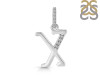 Cubic Zirconia Alphabet X Pendant CUZ-RDA-206.