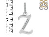 Cubic Zirconia Alphabet Z Pendant CUZ-RDA-208.