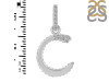 Cubic Zirconia Alphabet C Pendant CUZ-RDA-185.