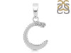 Cubic Zirconia Alphabet C Pendant CUZ-RDA-159.