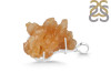 Yellow Druzy Pendant-SP YDZ-1-12
