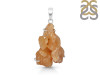 Yellow Druzy Pendant-SP YDZ-1-51