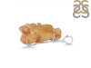 Yellow Druzy Pendant-SP YDZ-1-51