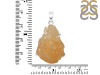 Yellow Druzy Pendant-SP YDZ-1-53