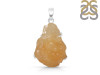 Yellow Druzy Pendant-SP YDZ-1-53