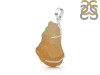 Yellow Druzy Pendant-SP YDZ-1-53