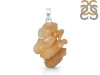 Yellow Druzy Pendant-SP YDZ-1-54