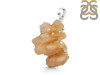 Yellow Druzy Pendant-SP YDZ-1-54