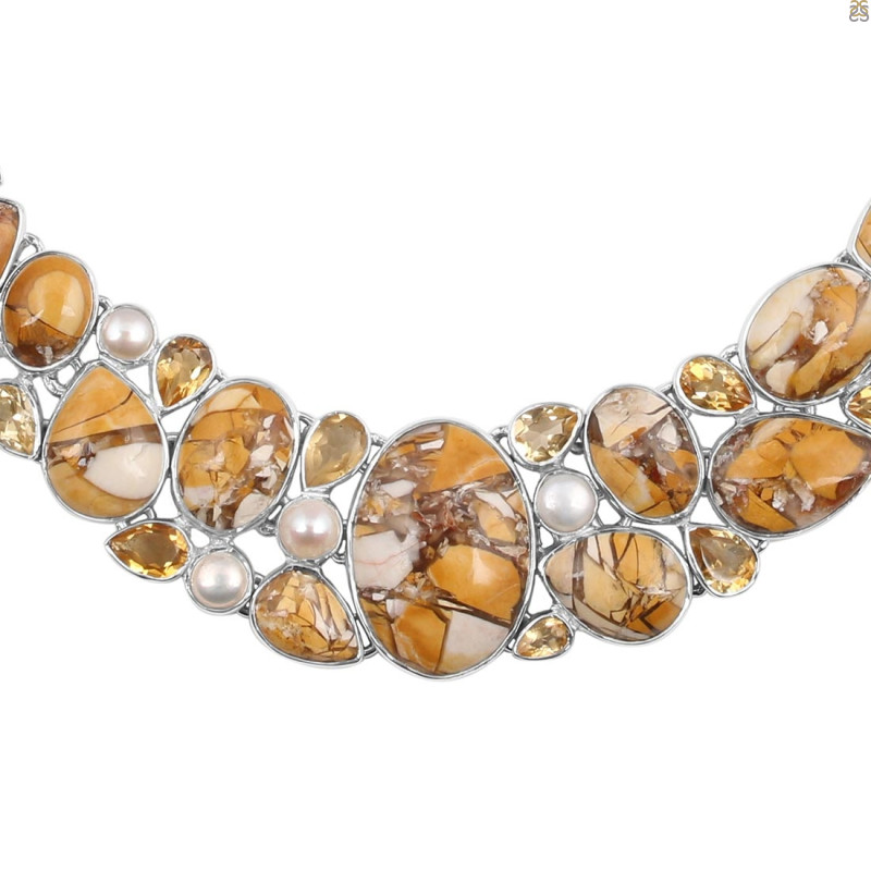 Brecciated Mookaite Necklace-NJ