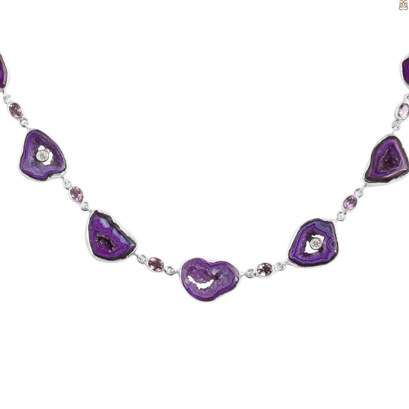 Agate (Purple) Necklace-NSL