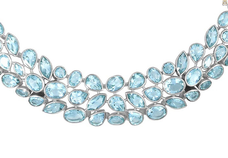 Blue Topaz Necklace