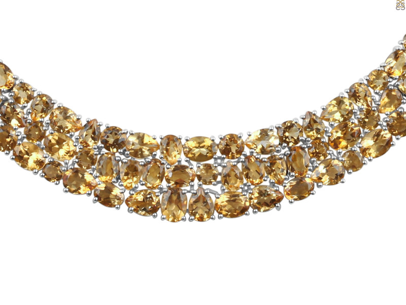 Citrine Necklace CIT-RDN-109.