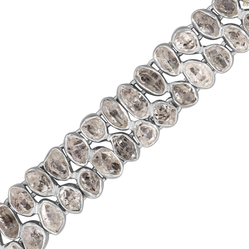 Herkimer Diamond Rough Bracelet-BJ HKD-11-2