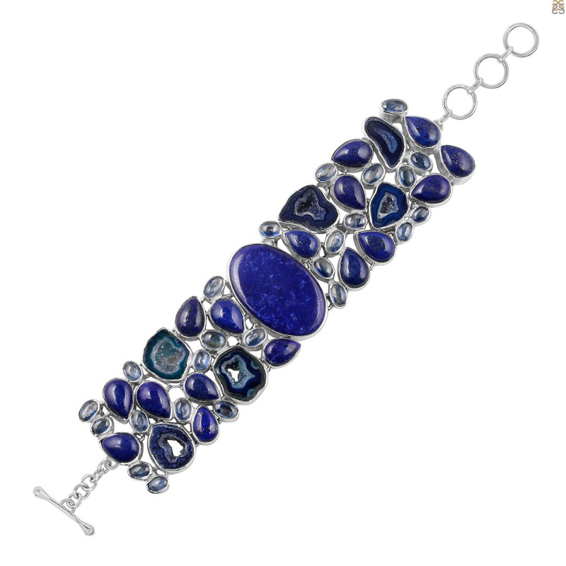 Agate (Blue) Bracelet-BJ ABU-11-5
