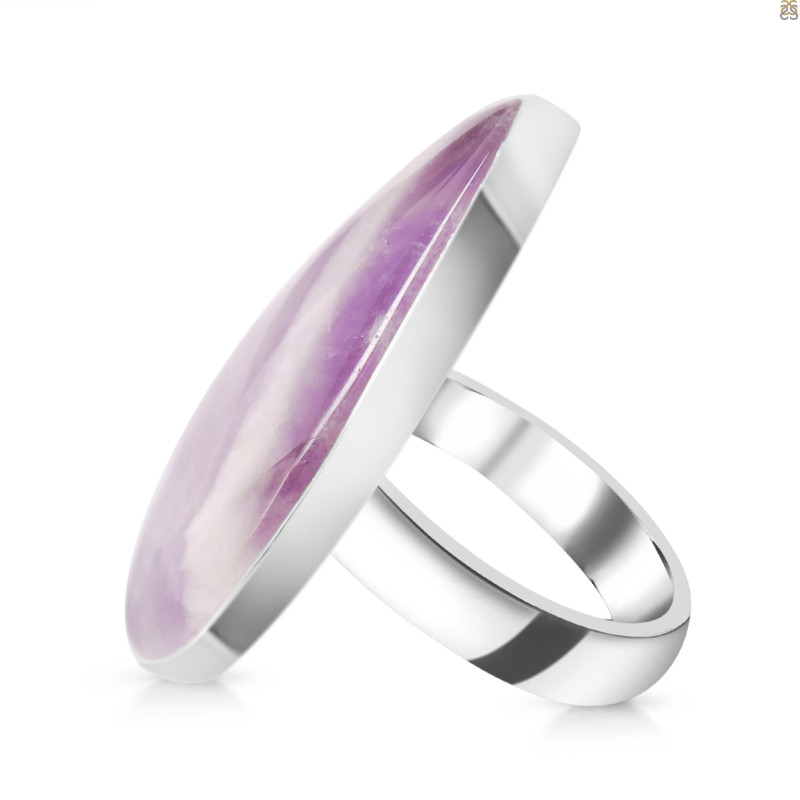 Amethyst Lace Agate Adjustable Ring-ADJ-R ALA-2-107