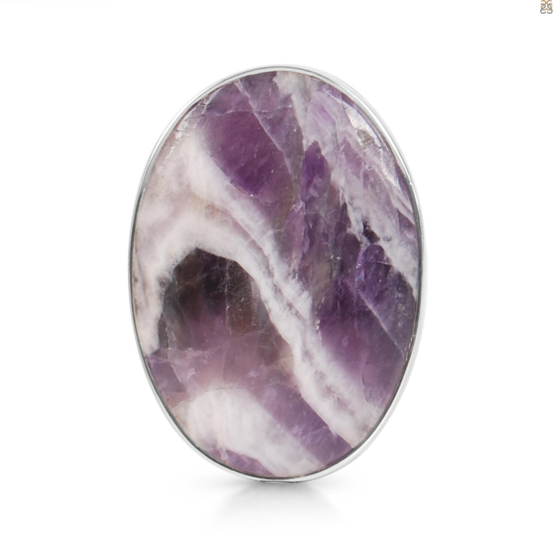 Amethyst Lace Agate Adjustable Ring-ADJ-R ALA-2-108