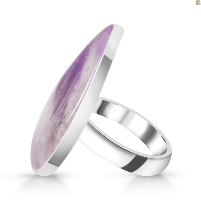 Amethyst Lace Agate Adjustable Ring-ADJ-R ALA-2-109