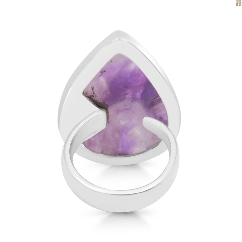Amethyst Lace Agate Adjustable Ring-ADJ-R ALA-2-109