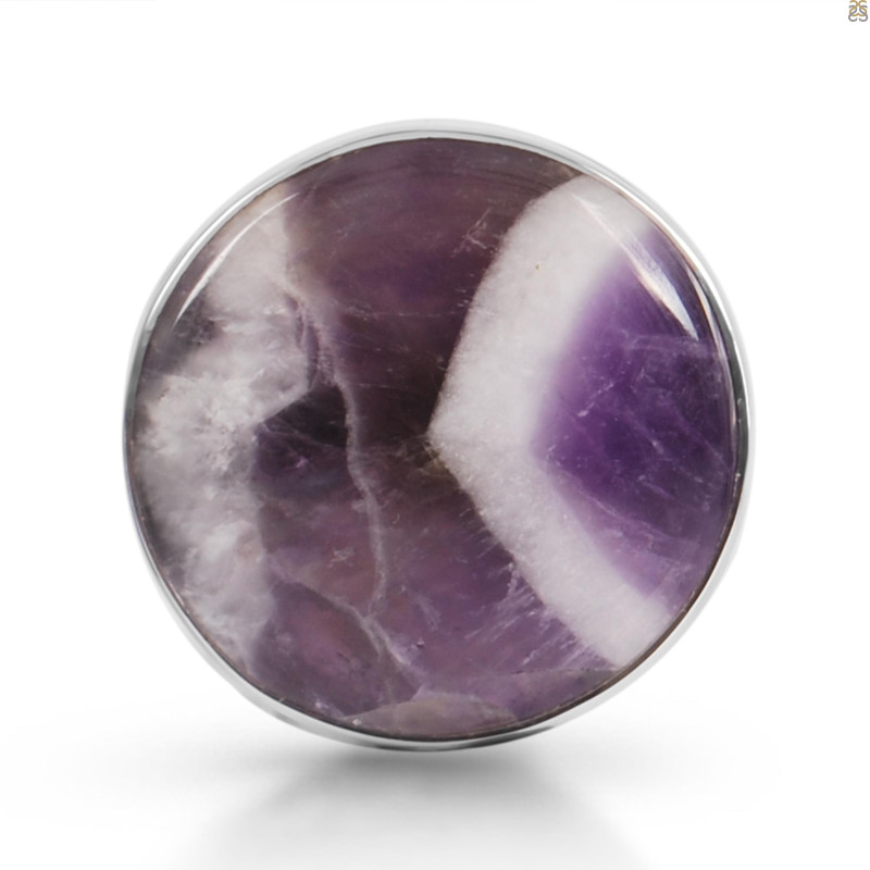 Amethyst Lace Agate Adjustable Ring-ADJ-R ALA-2-112