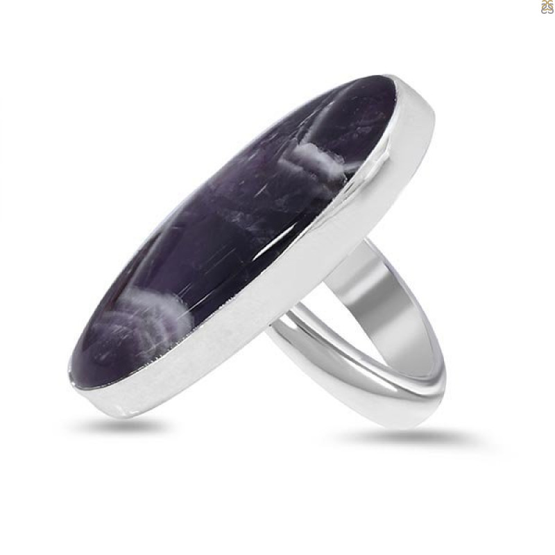Amethyst Lace Agate Adjustable Ring-ADJ-R ALA-2-65
