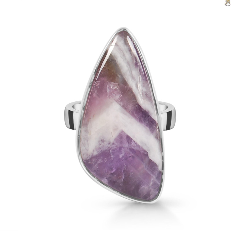 Amethyst Lace Agate Adjustable Ring-ADJ-R ALA-2-92