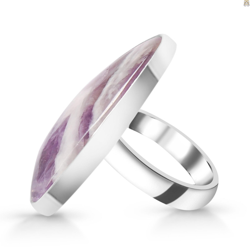Amethyst Lace Agate Adjustable Ring-ADJ-R ALA-2-92