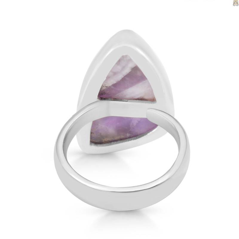 Amethyst Lace Agate Adjustable Ring-ADJ-R ALA-2-92