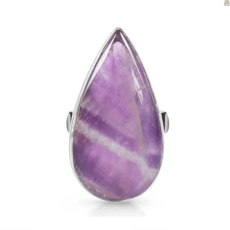 Amethyst Lace Agate Adjustable Ring-ADJ-R ALA-2-94
