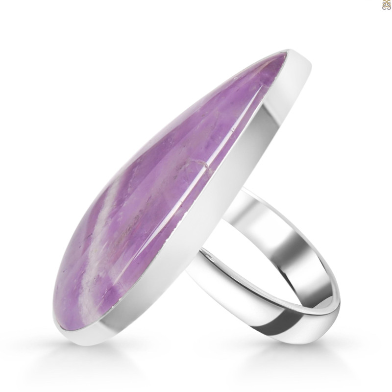Amethyst Lace Agate Adjustable Ring-ADJ-R ALA-2-94