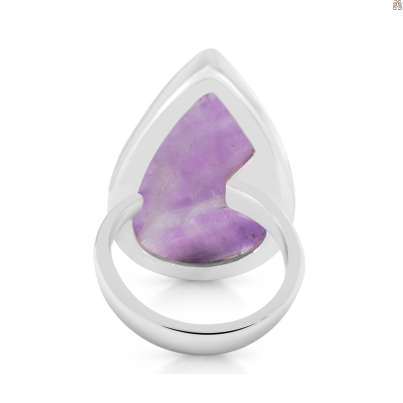 Amethyst Lace Agate Adjustable Ring-ADJ-R ALA-2-94
