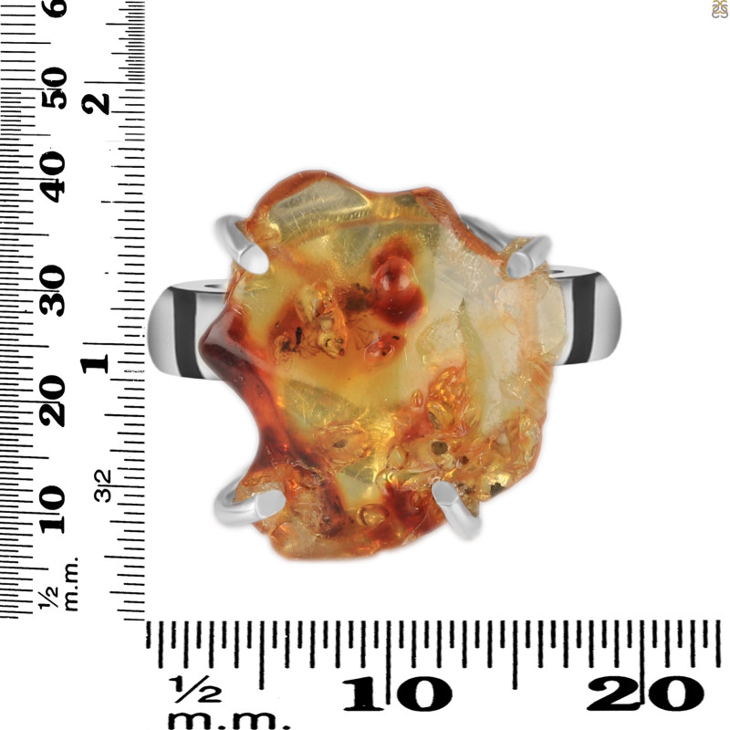 Amber Ring-R-Size-9 AMB-2-115