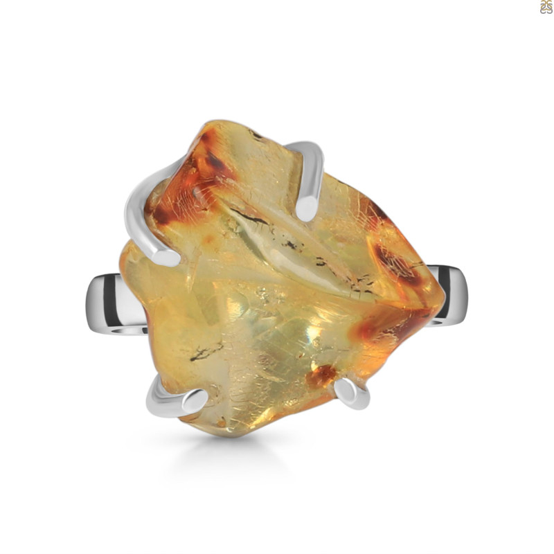 Amber Ring-R-Size-7 AMB-2-73