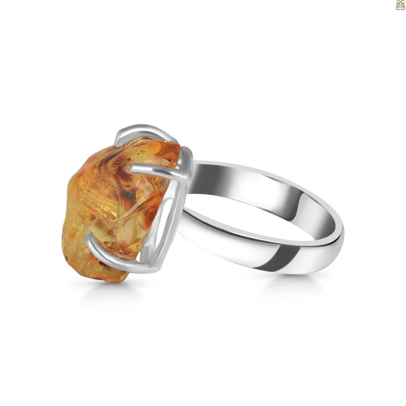 Amber Ring-R-Size-7 AMB-2-73