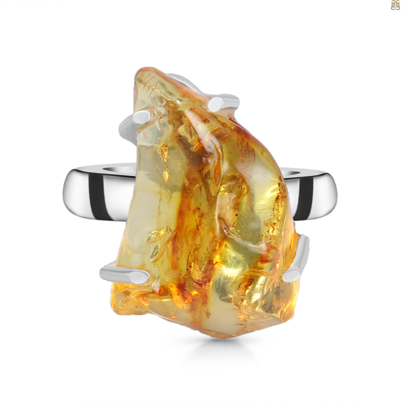 Amber Ring-R-Size-7 AMB-2-89